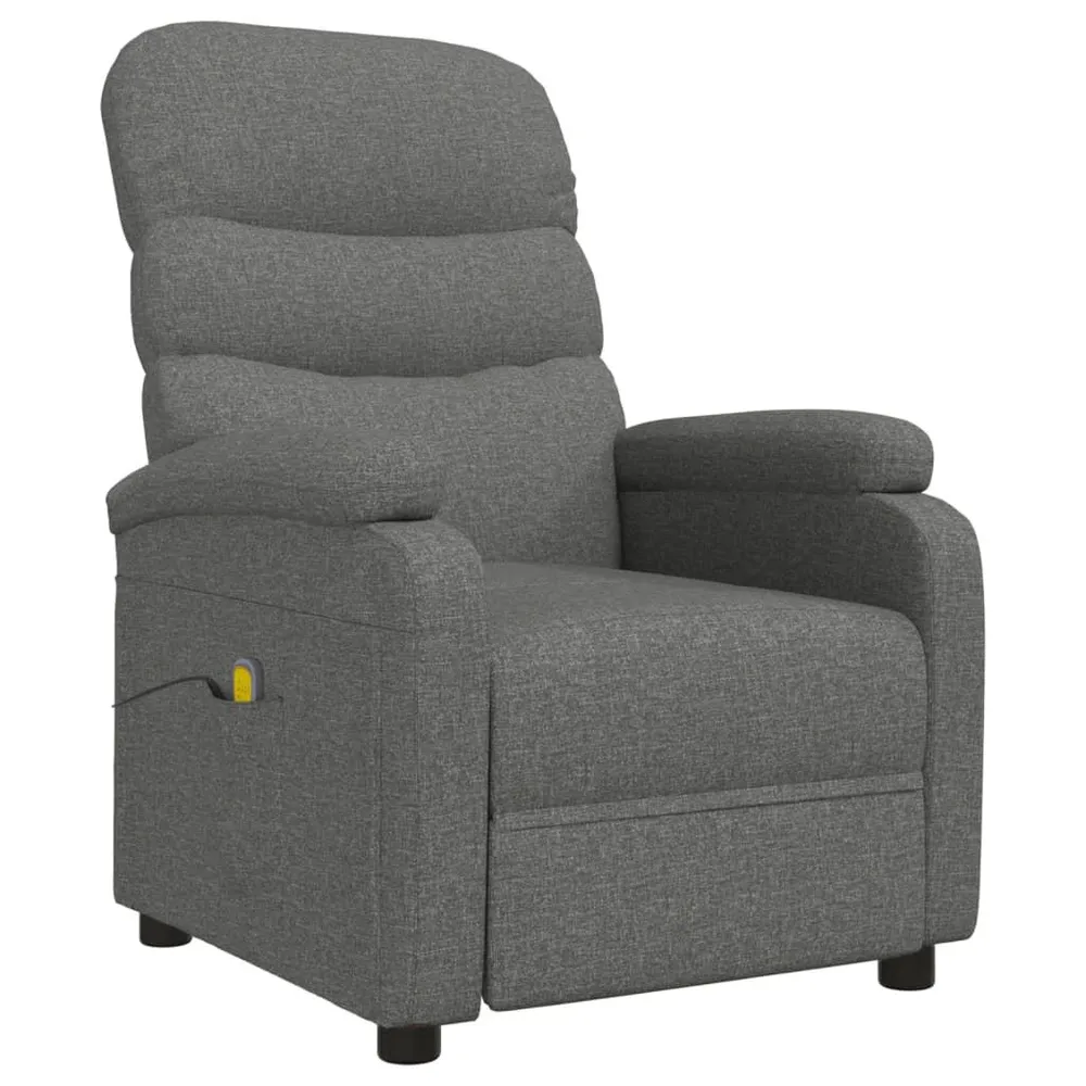Multifunctioneel Massagestoel stof donkergrijs