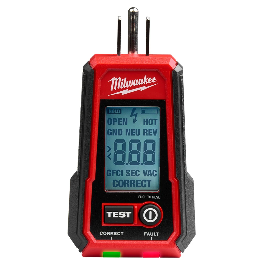 MILWAUKEE Digitaal GFCI Receptacle Tester