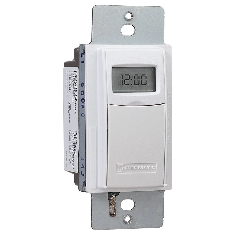 Energiebesparende Schakelklok Intermatic - EI400WC - Electronic Countdown Timer, Programmable, Sneeuwwit