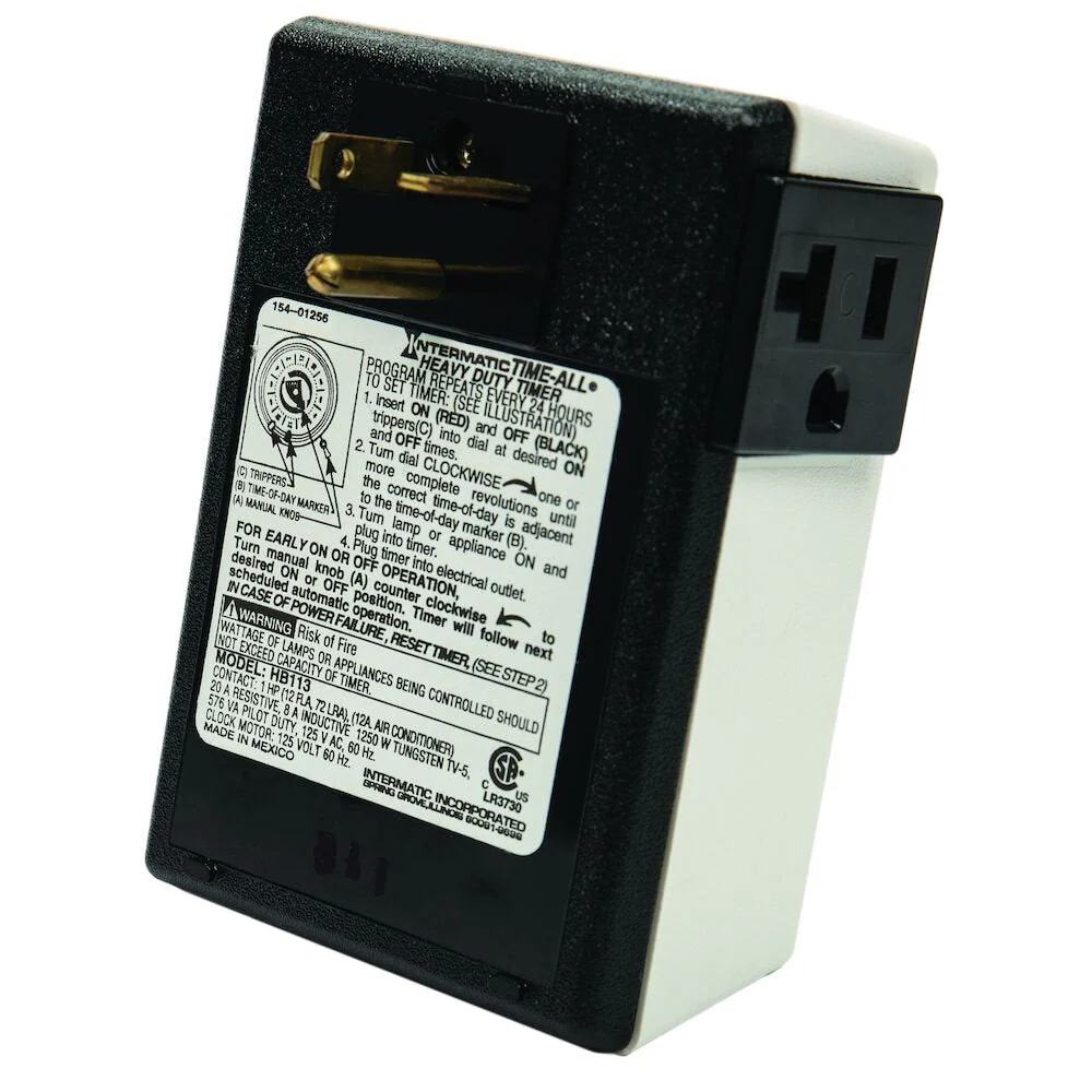 IP44 Waterdichte Intermatic - HB113 - Duurzaam uitgevoerd Appliance Plug- Timer