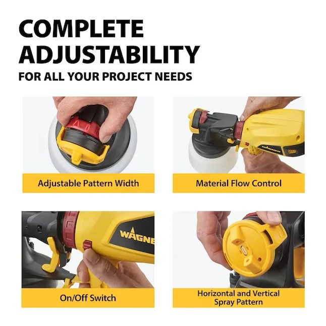Wagner Control Spray Qx5 Corded Electric Handheld HVLP Paint Sprayer ondersteunt Stains)