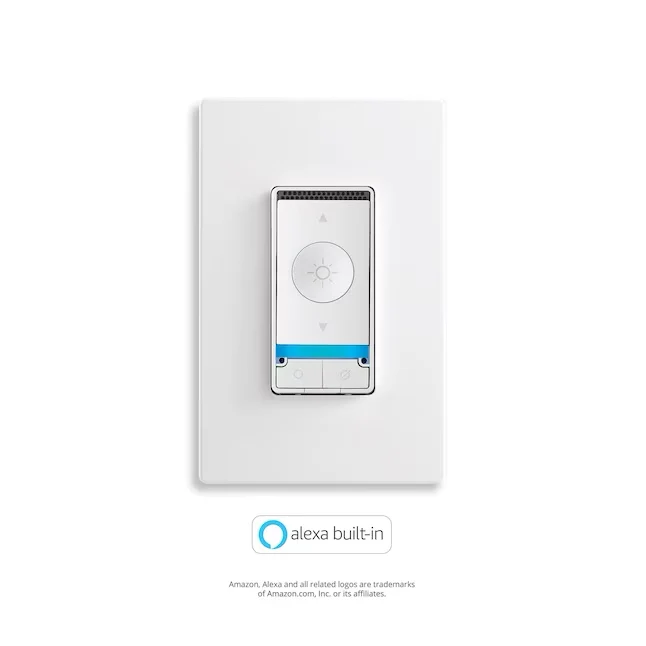 Eaton Wi-Fi Smart Single-Pole/3-Way Smart LED Decorator Light Dimmer Built- Alexa, Ivoor