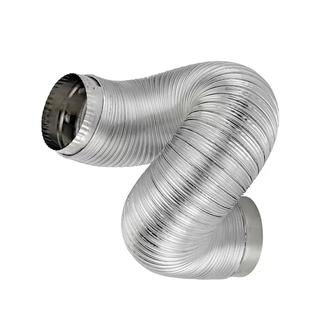 Lambro Rigiflex Semi-Rigid Zilver Flexible Duct Quick Connect Collars Laundry Closet Installations