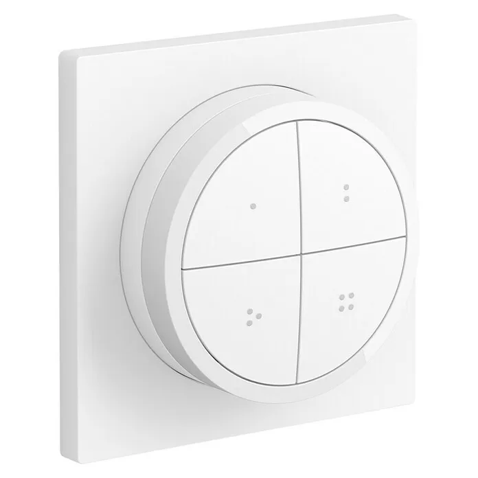 Philips Hue Lichtbesturing Hue Tap Dialswitch - 6 x 6 x 2 cm, Geschikt voor Connected Home: Ja, Wit, Dimbaar