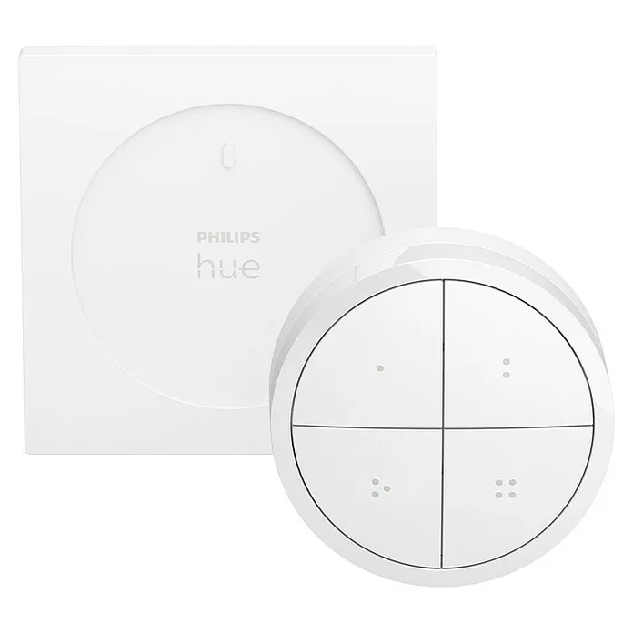 Philips Hue Lichtbesturing Hue Tap Dialswitch - 6 x 6 x 2 cm, Geschikt voor Connected Home: Ja, Wit, Dimbaar