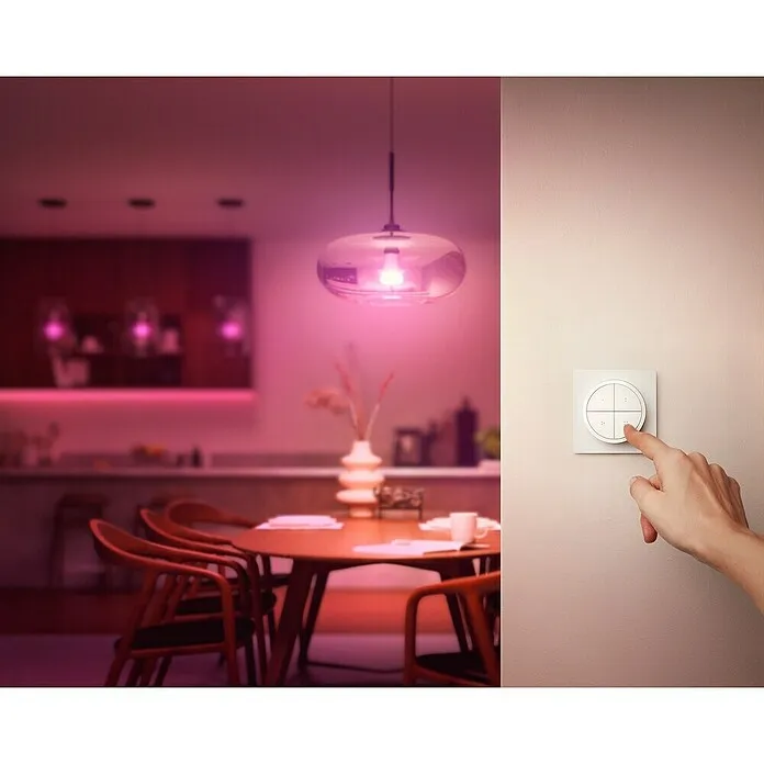 Philips Hue Lichtbesturing Hue Tap Dialswitch - 6 x 6 x 2 cm, Geschikt voor Connected Home: Ja, Wit, Dimbaar