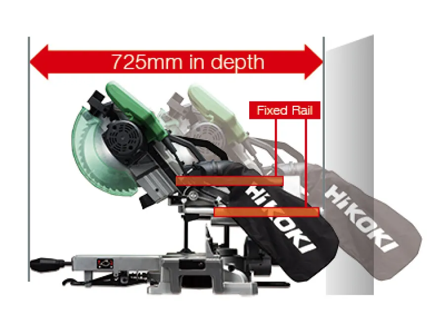 HiKOKI afkortzaagmachine - C8FSHGWAZ - ∅216mm - 1100W