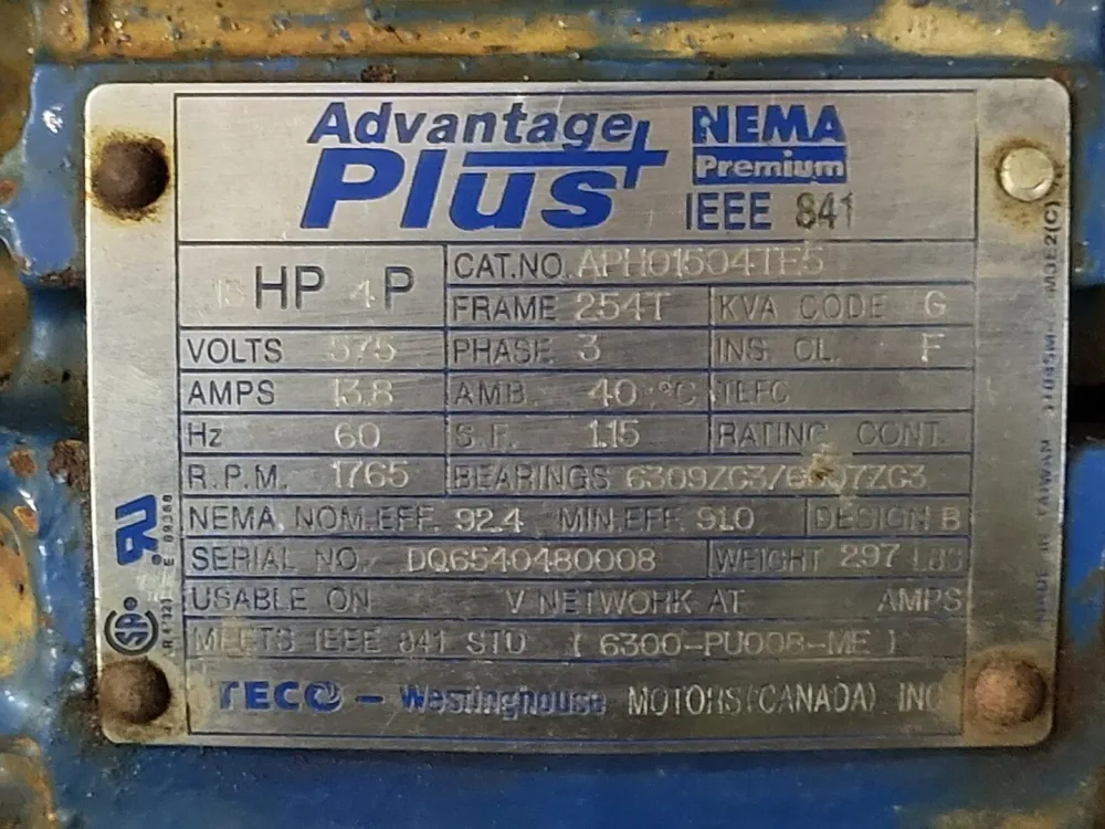 15 hp Electric Motor APH01504TE5