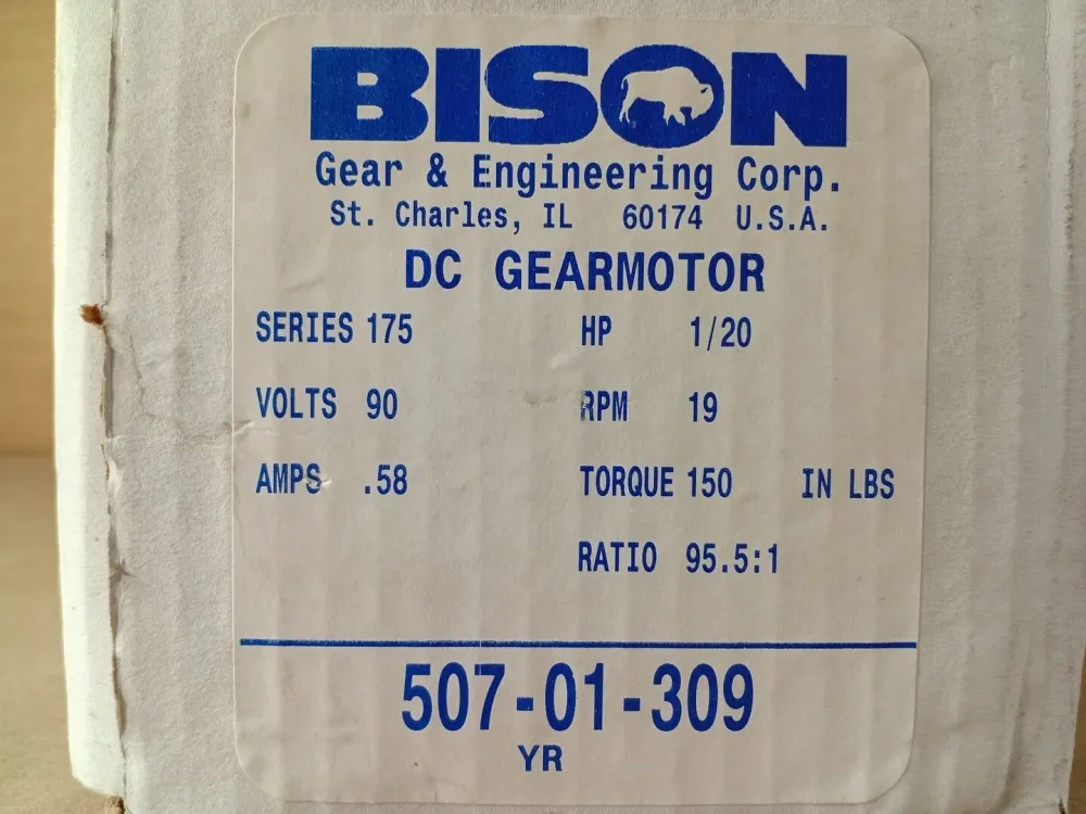 Ventilator 1/20 hp, 90 volts, 19 rpm DC Gearmotor 507-01-309