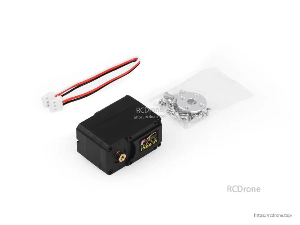 Feetech STS3215‑C047 Servo Motor, 12V 30 kg.cm Stall, Serial Bus, 1:345 Van metaal Gearbox, 12‑bit Sensor, 45.2×24.7×35mm
