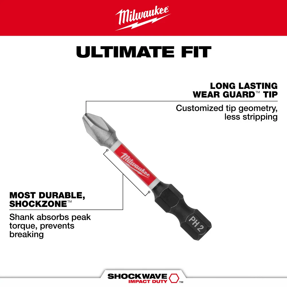 Milwaukee Tools SL 3/16” 1” Insert Bit 2PK 48-32-4417