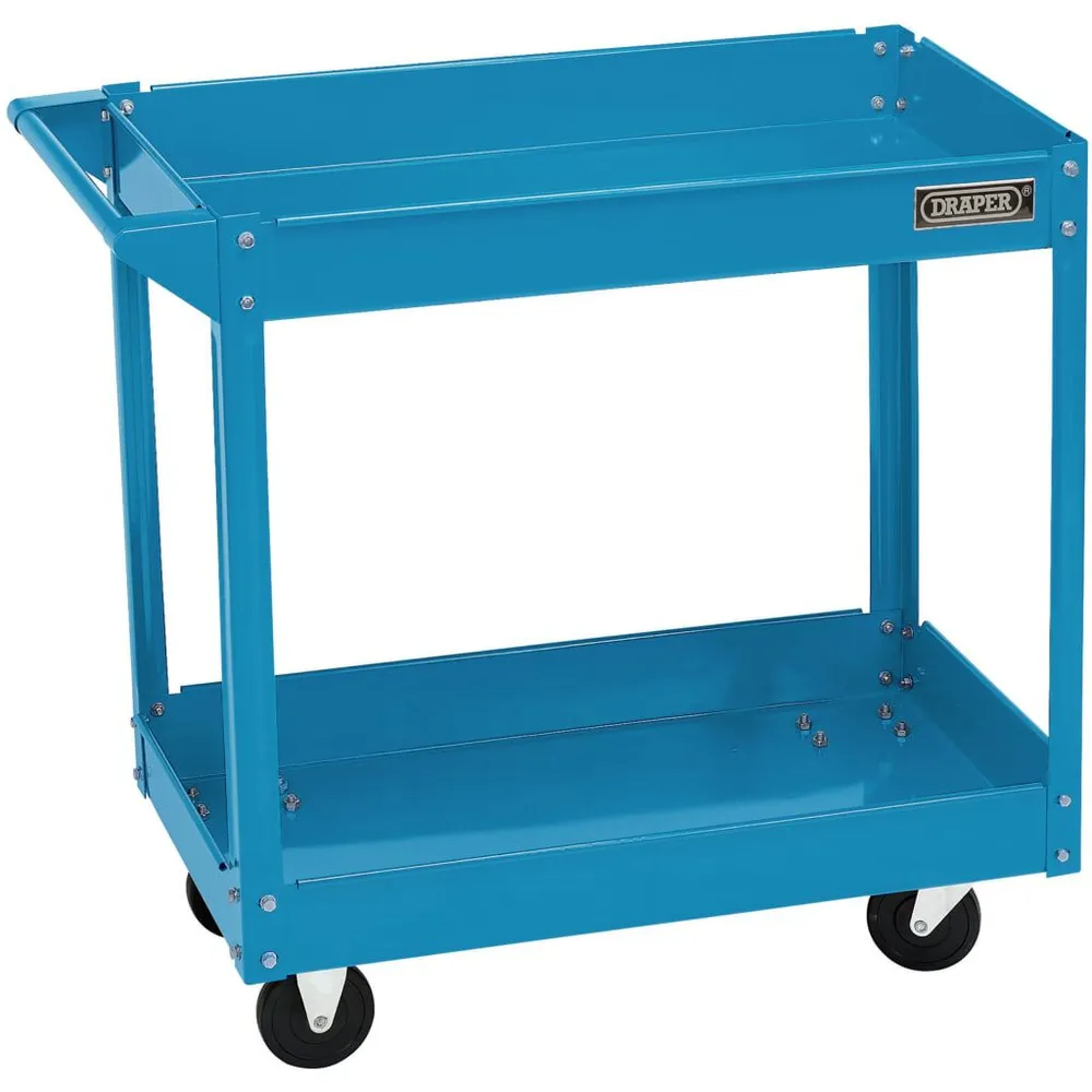 Draper Tools Gereedschapstrolley 2-laags blauw voor Garage