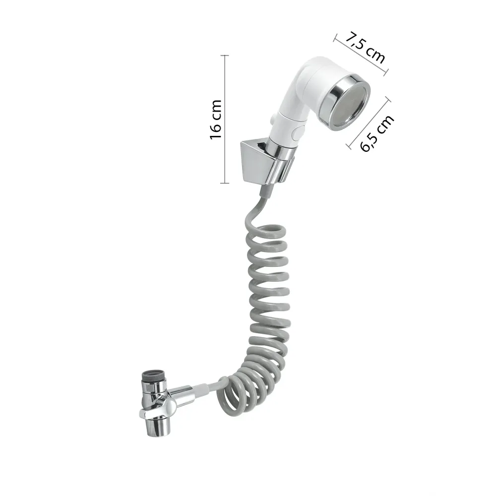 Showerhead kit sink 3 jets model Licht 07 Gedy - White