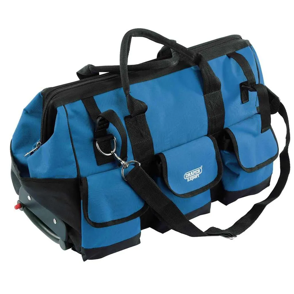 Draper Tools Gereedschapstas rollend 58 L 60x30x35 cm blauw en zwart