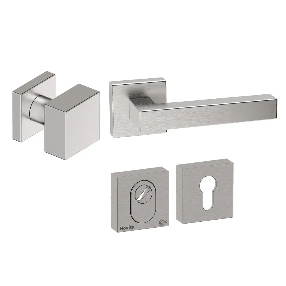 Ademhalingsbeschermingsmasker Shuffle Voordeurset vierkant met Quadro 50 inox