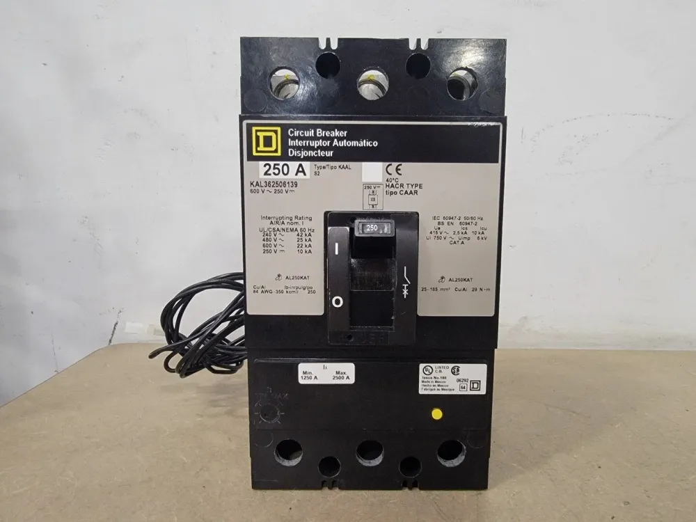 259 Amp, 3 Pole, 600 Volts Circuit Breaker KAL362506139