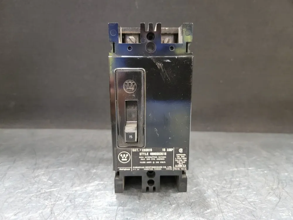 15 Amp, 2 Pole, 240 volts Circuit Breaker EB2015