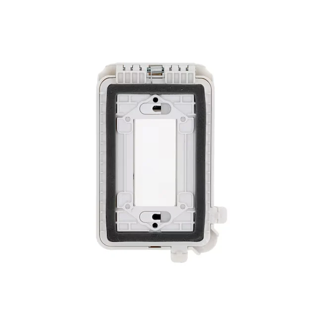 Differentieel Hubbell TayMac 1-Gang Rectangle Parelmoer Plastic Weatherproof Electrical Box Cover