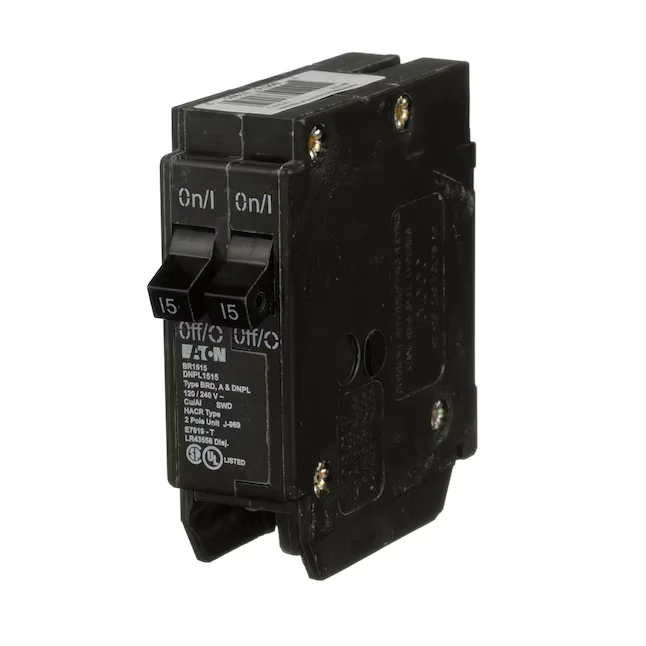 Eaton Type BR 15-Amp 2-Pole Tandem Circuit Breaker