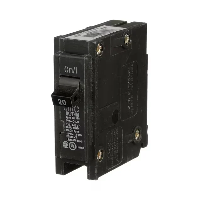 Eaton Type BR 20-Amp 1-Pole Basis Trip Circuit Breaker