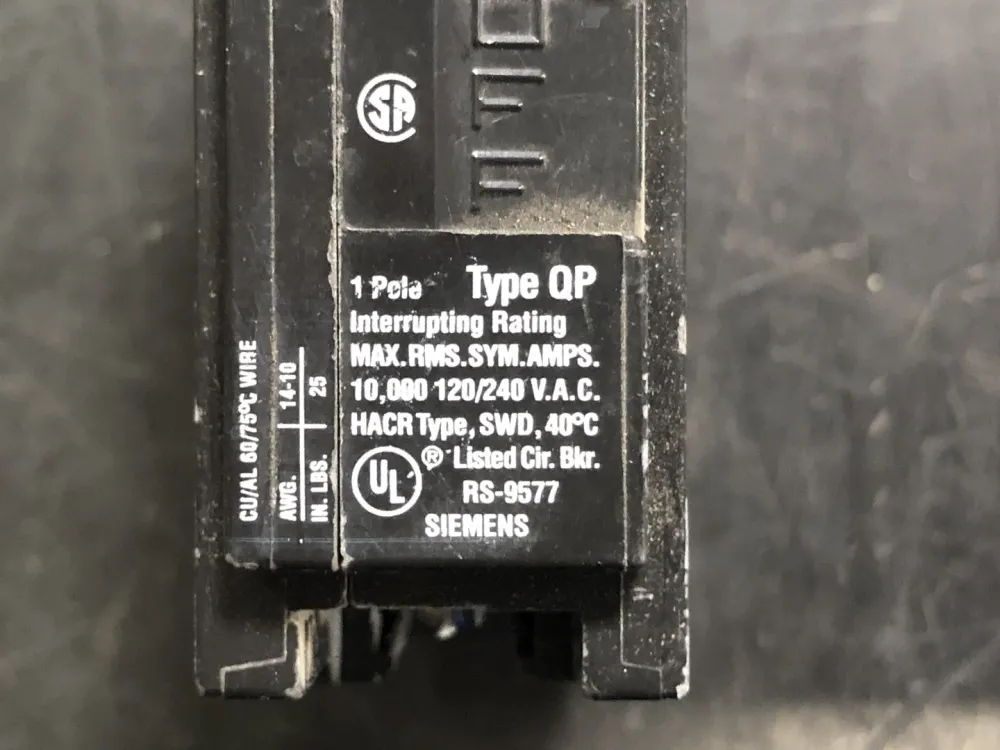 Industrieel zware 15 Amp, 1 Pole, 120/240 volts Circuit Breaker QP115