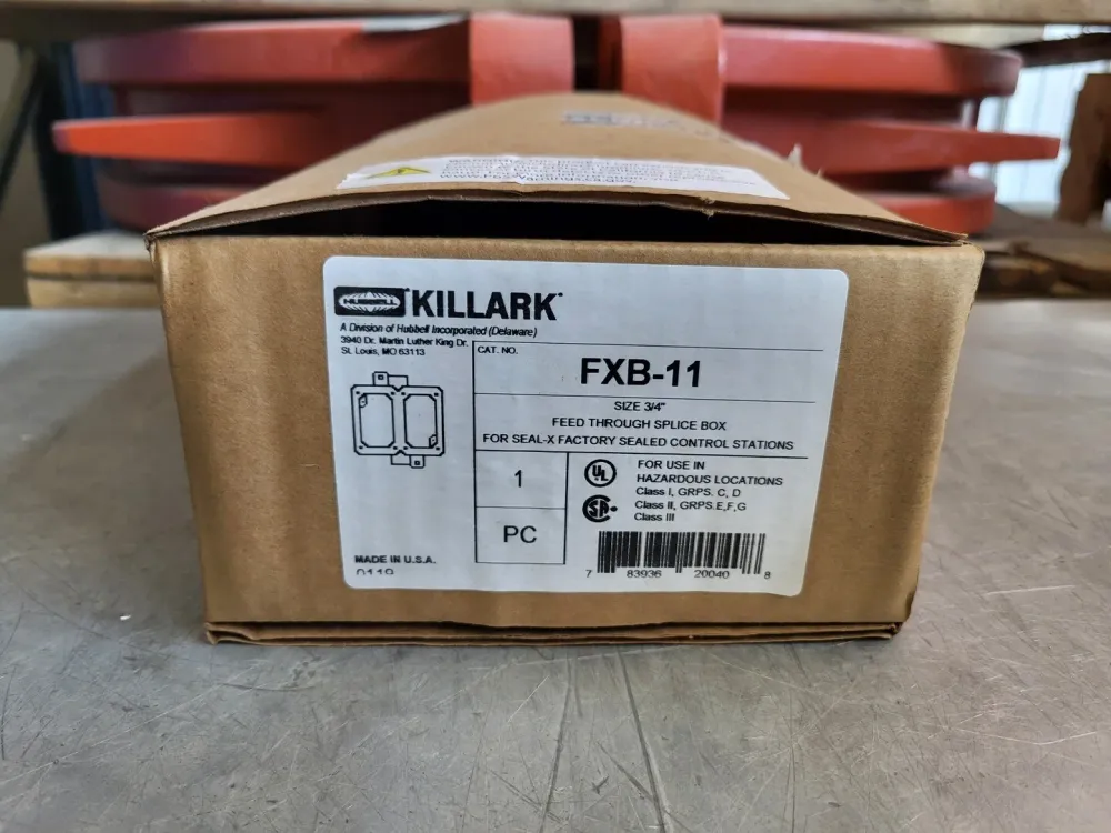 3/4" Lichtmetaal Feed-Thru, Double-Gang Splice Box FXB-11