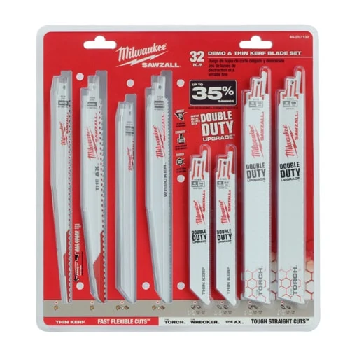 MILWAUKEE SAWZALL® Demolition & Klassiek Blade Set (32 PIECE)