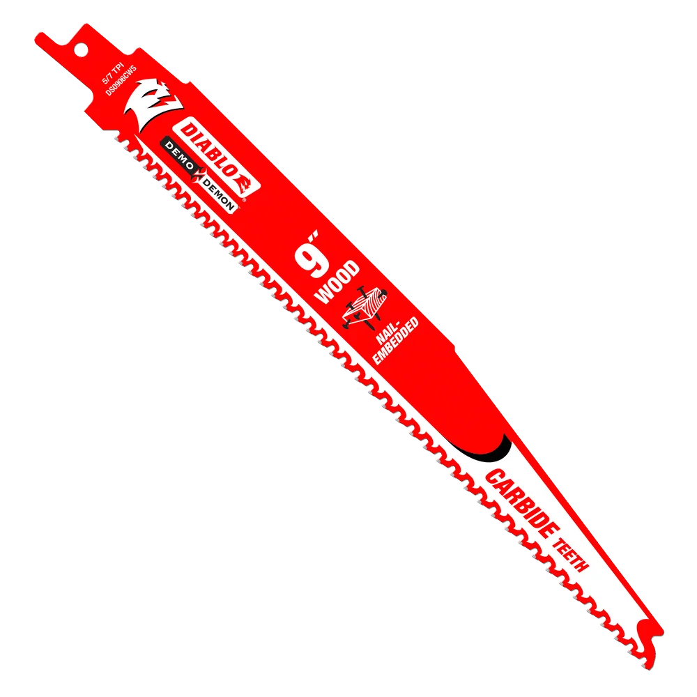 Verzinkt DIABLO 9" Demo Demon Carbide Recip Blade Nail-Embedded Wood (10 PACK)
