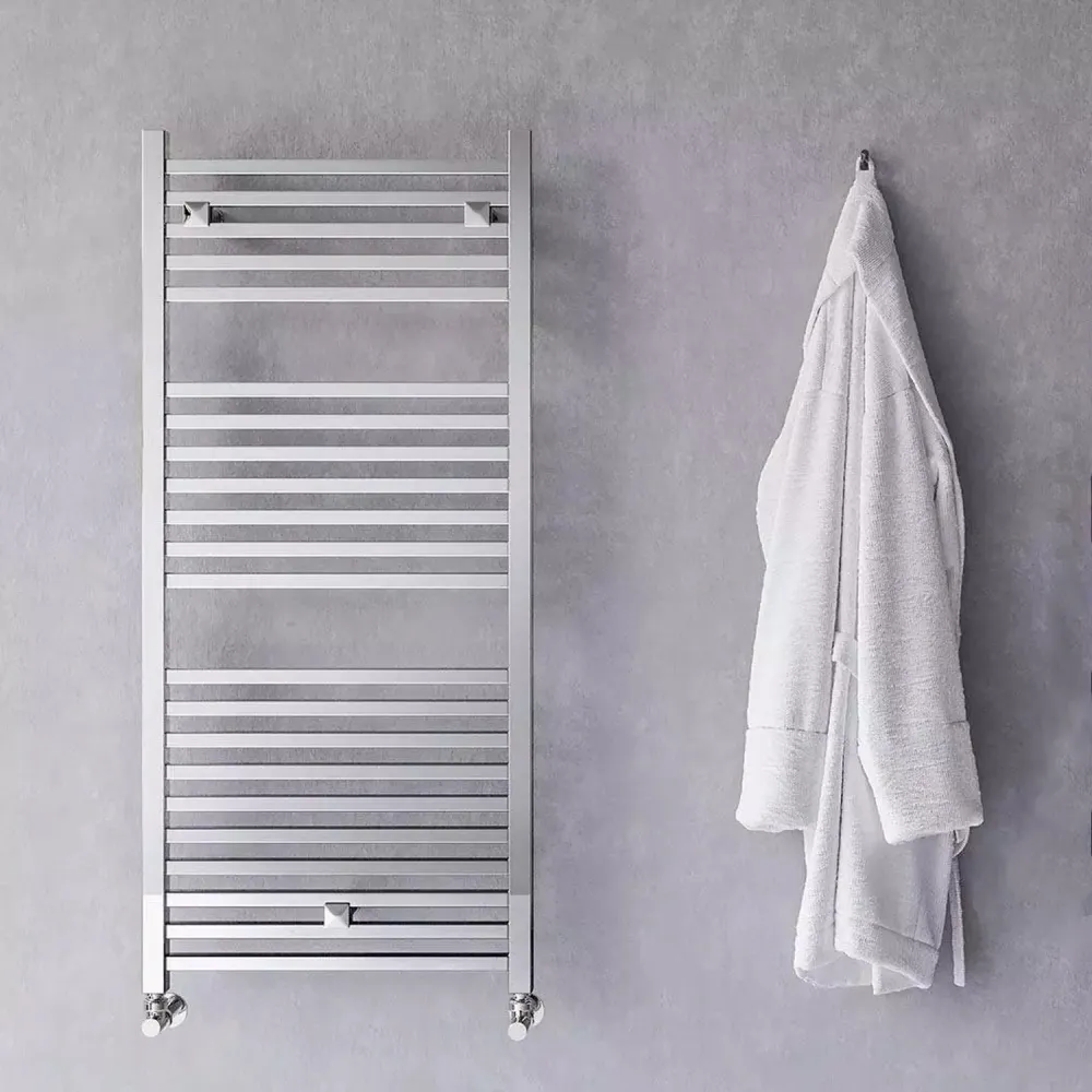 Hydraulic towel warmer model Todi Lazzarini 1110x500 - Verchroomd