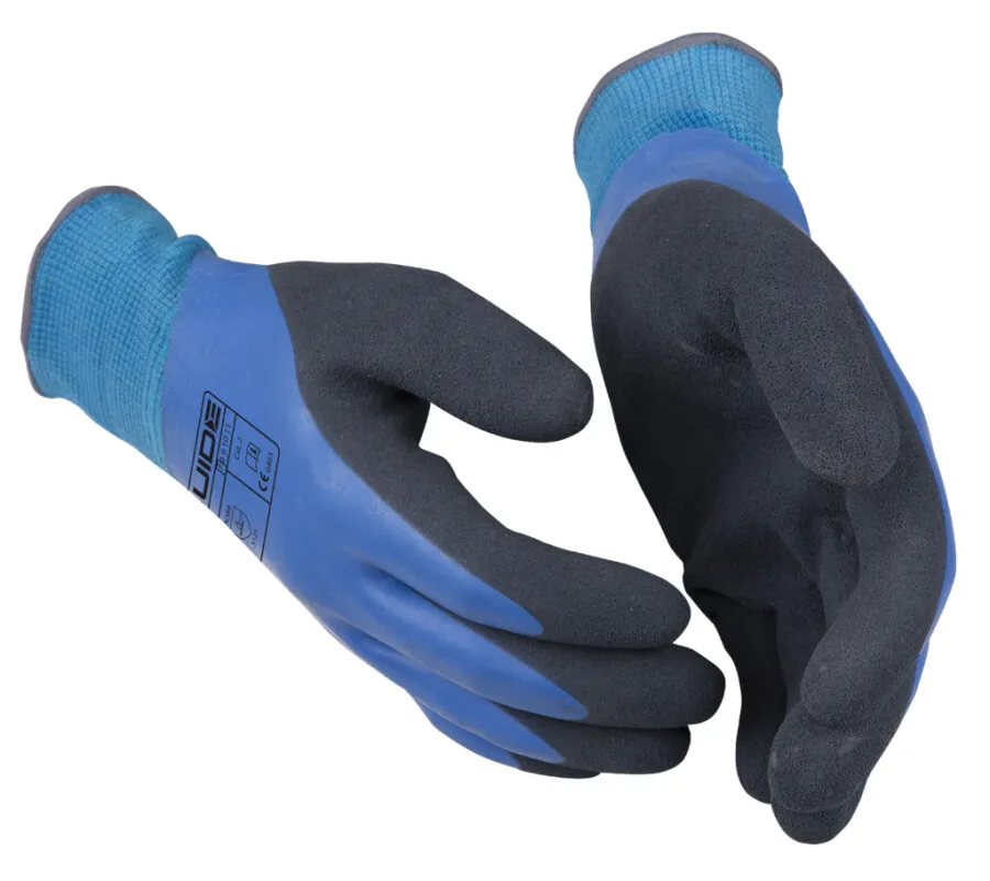 Guide werkhandschoenen - 585 - blauwe elastiek - waterdicht - maat 10