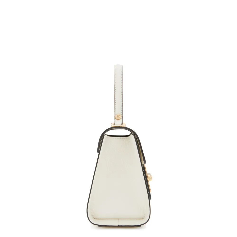 Femme Forte Simone Pocket witte leren handtas van kalfsleer