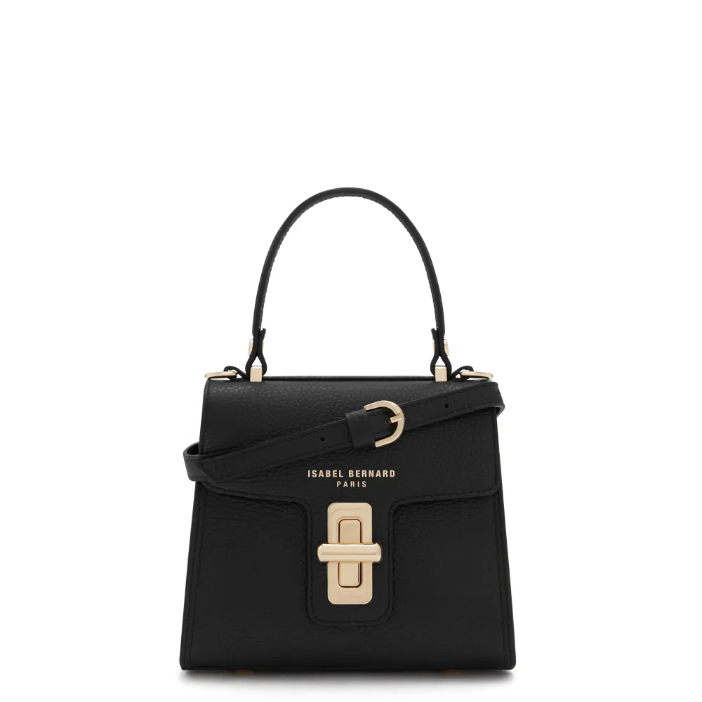 Femme Forte Simone Pocket zwarte leren handtas van kalfsleer