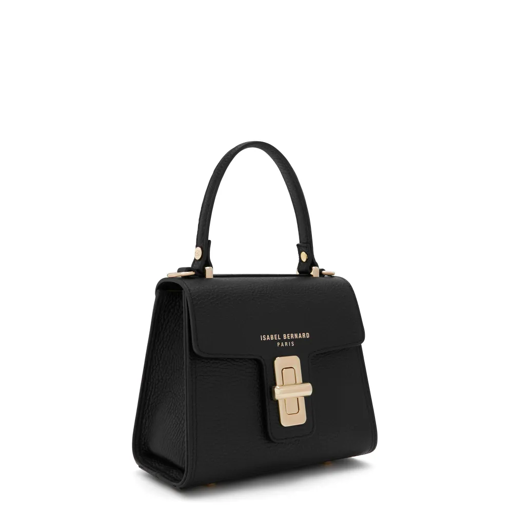 Femme Forte Simone Pocket zwarte leren handtas van kalfsleer