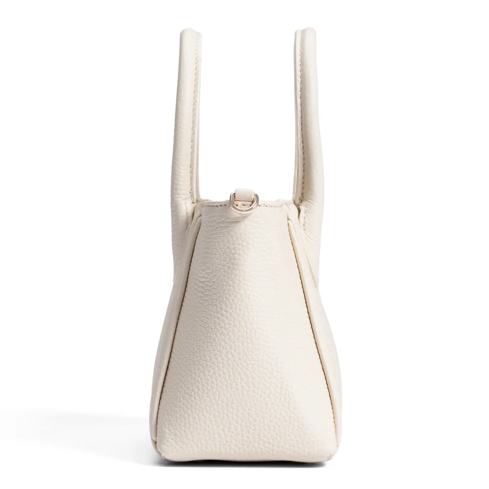 Honoré Cloe Pocket crème leren handtas van kalfsleer