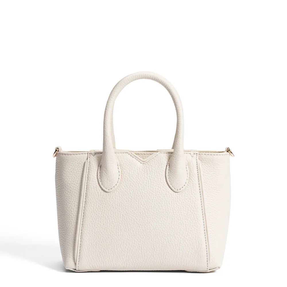 Honoré Cloe Pocket crème leren handtas van kalfsleer