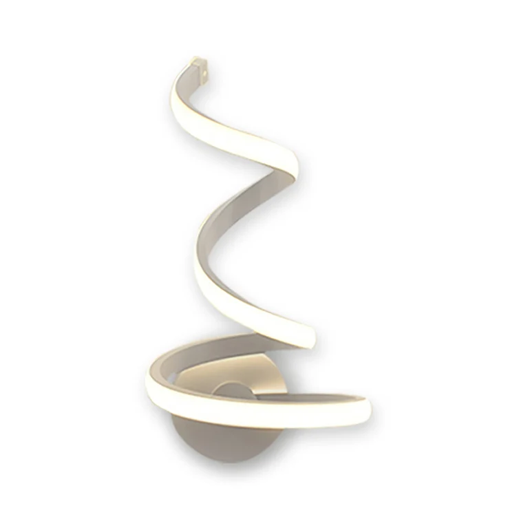 3/4/7 Spiraal Acryl LED Wandkandelaar Moderne Enkele Lichte Witte Wandlamp Warm/Wit/Natuurlijk Zwak