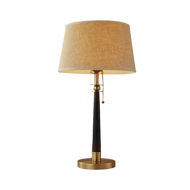 Conische taaklamp moderne stof 1-kops vlassen leeslamp met trekketting, 12"/16" groot