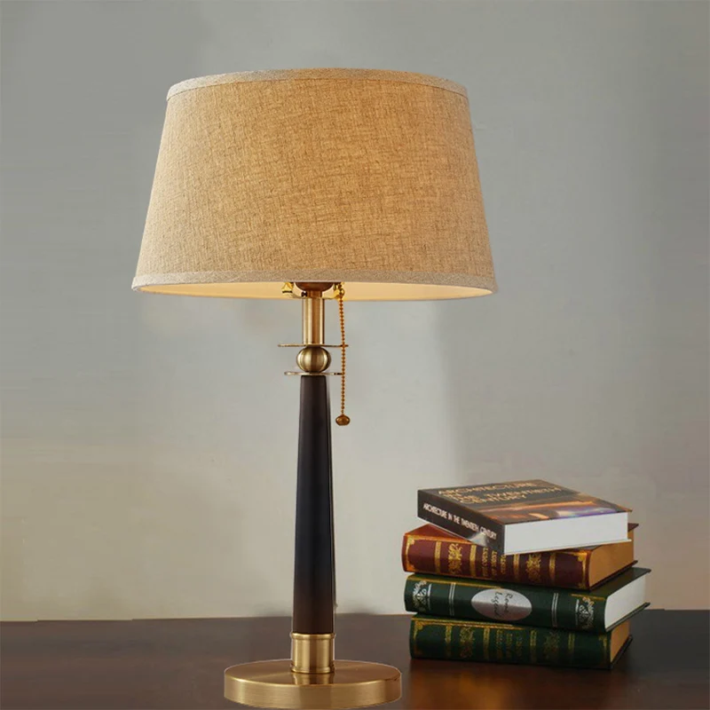 Conische taaklamp moderne stof 1-kops vlassen leeslamp met trekketting, 12"/16" groot