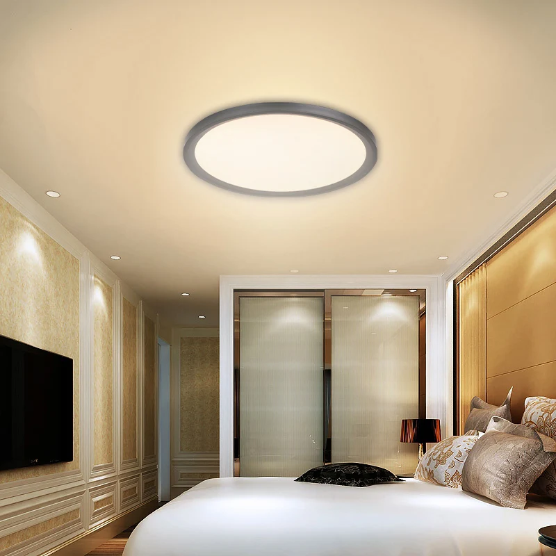 Disk Led Inbouw Plafondlamp Noordse Acryl Woonkamer Inbouwarmatuur inclusief batterijen