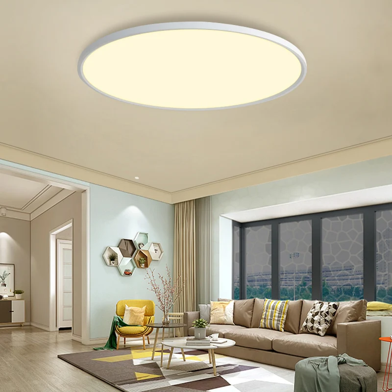 Disk Led Inbouw Plafondlamp Noordse Acryl Woonkamer Inbouwarmatuur inclusief batterijen