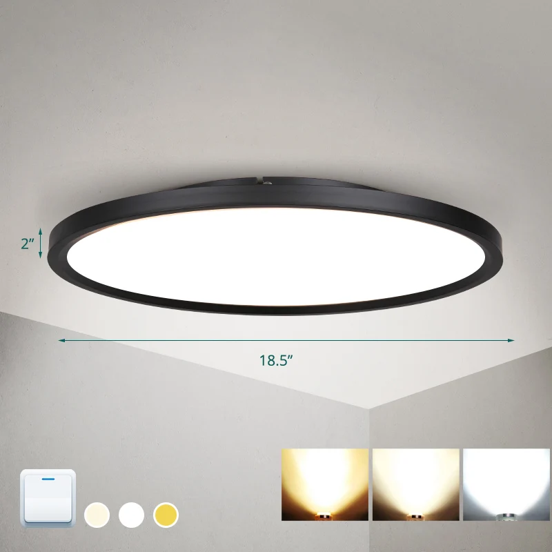 Disk Led Inbouw Plafondlamp Noordse Acryl Woonkamer Inbouwarmatuur inclusief batterijen