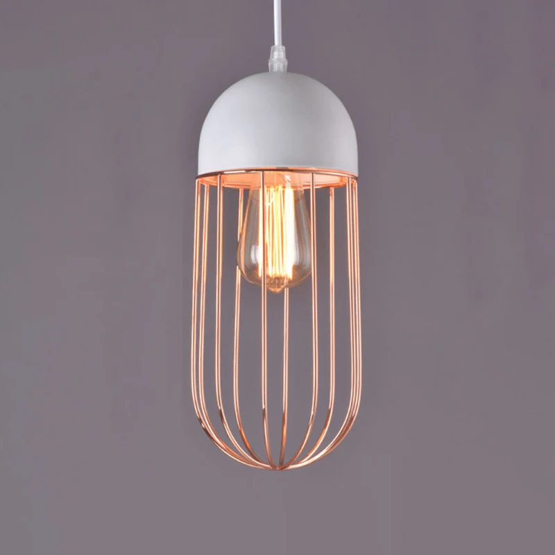 Geometrisch gevormde metalen hanglamp Scandinavische stijl restaurant hanglamp met SOS-functie