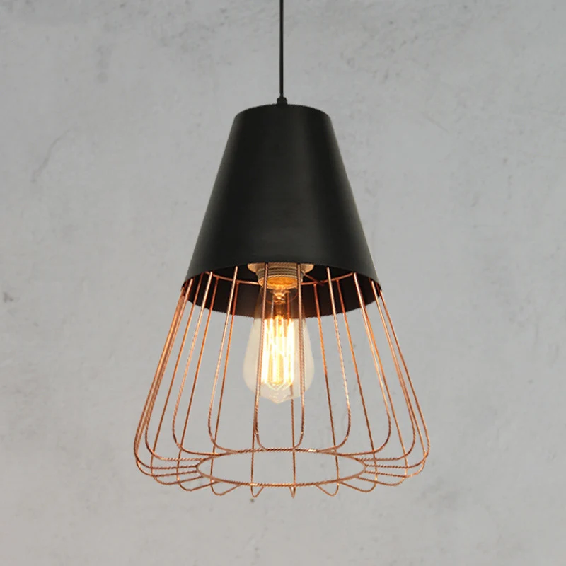 Geometrisch gevormde metalen hanglamp Scandinavische stijl restaurant hanglamp met SOS-functie
