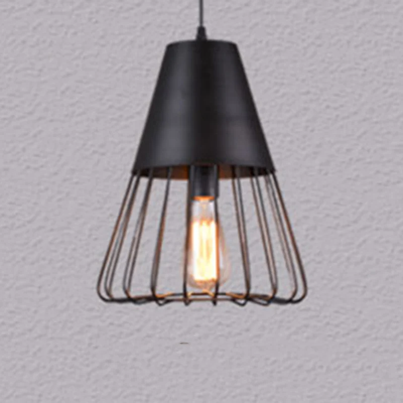 Geometrisch gevormde metalen hanglamp Scandinavische stijl restaurant hanglamp met SOS-functie