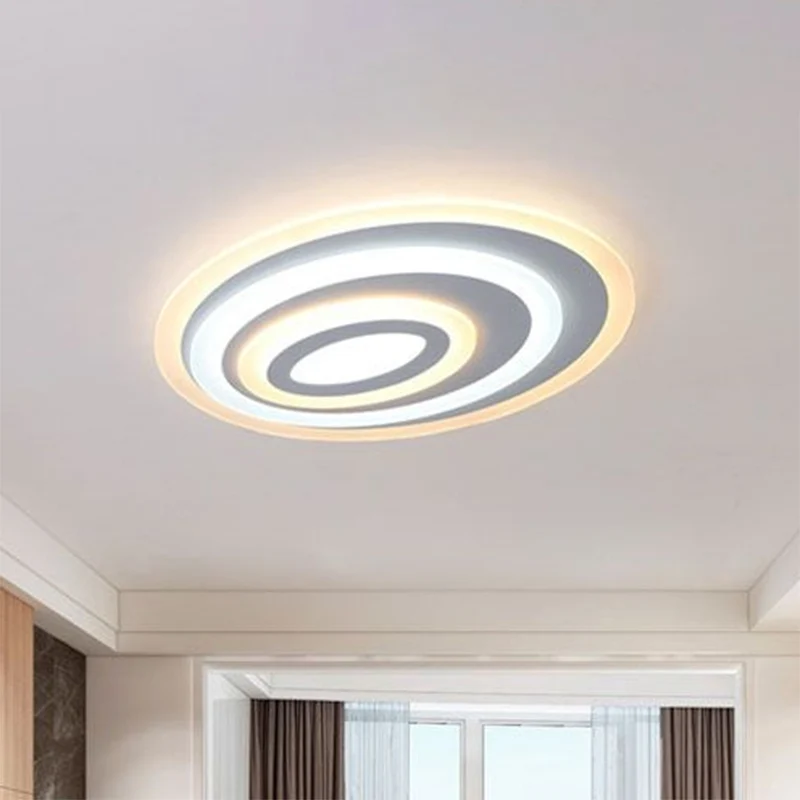 IP67 Gecertificeerde Ovaalvormige LED-inbouw moderne acryl slaapkamer inbouwplafondlamp wit