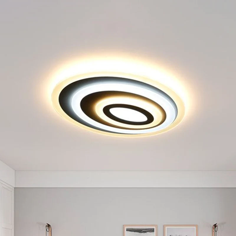 IP67 Gecertificeerde Ovaalvormige LED-inbouw moderne acryl slaapkamer inbouwplafondlamp wit