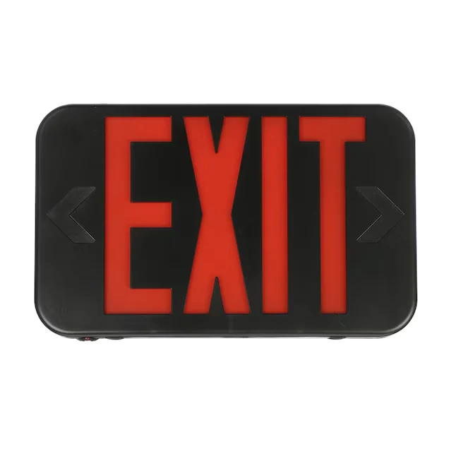 Lithonia Lighting EXRG Series 0.3-Watt 120/277-Volt LED Zwart Hardwired Exit Light Red/Green Lights