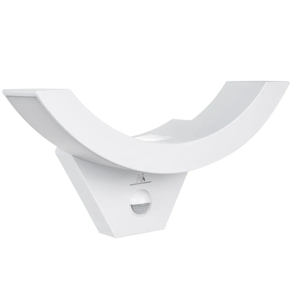 Maclean - LED-lamp met infrarood bewegingssensor/ 800lm 10W IP54 - Wit met SOS-functie