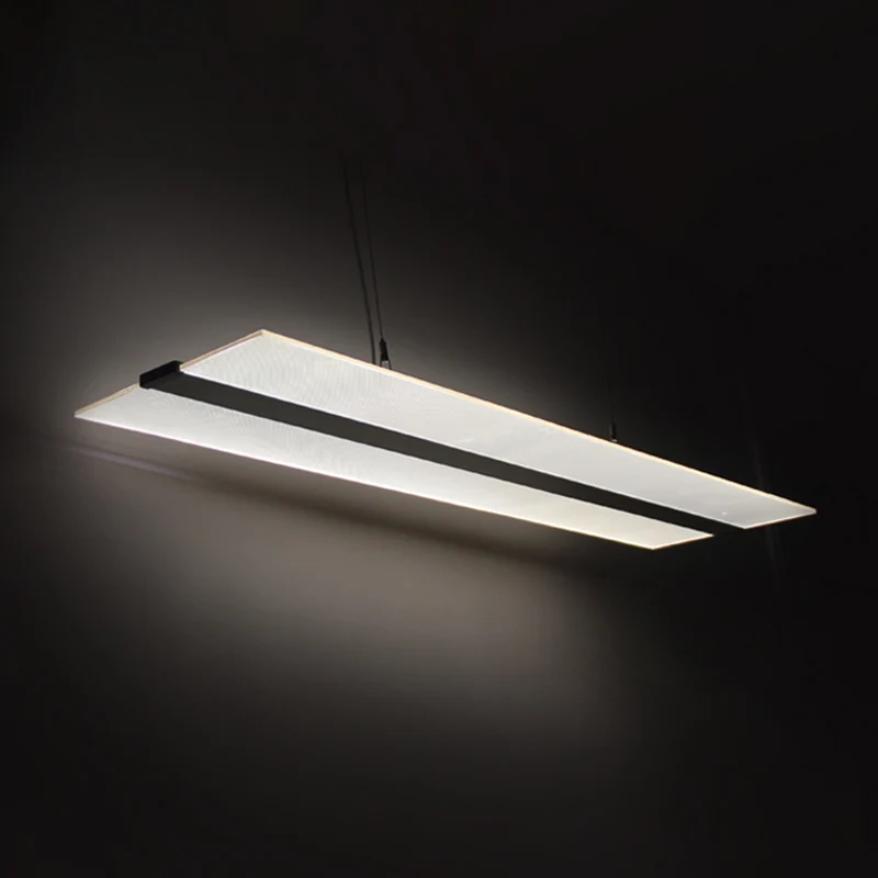 Oplaadbare LED Eenvoudige, schilferige hanglamp van acryl LED-eetkamerhanglampenset warm/wit/natuurlijk helder