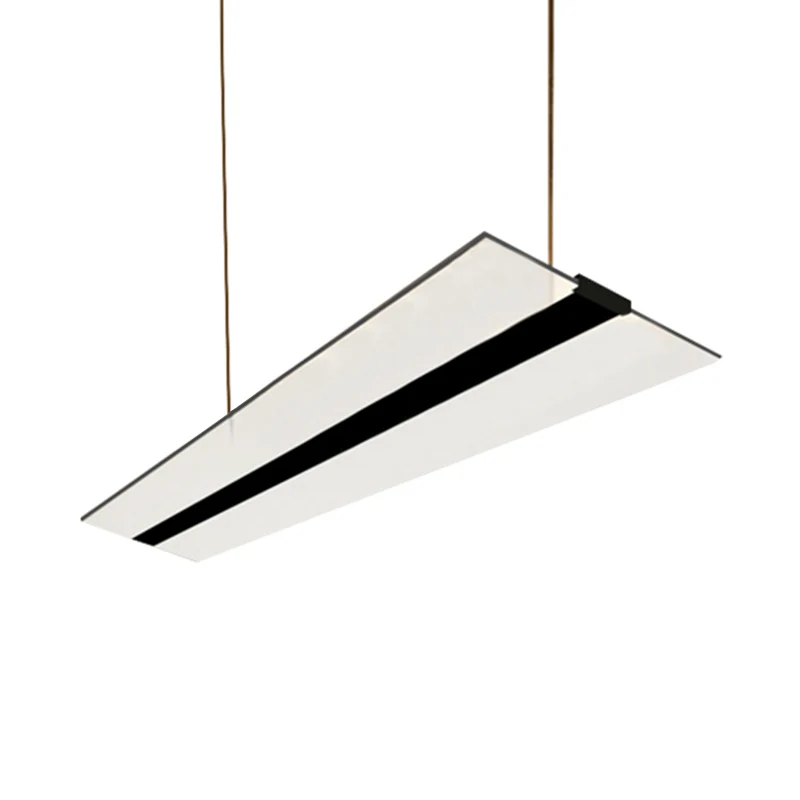 Oplaadbare LED Eenvoudige, schilferige hanglamp van acryl LED-eetkamerhanglampenset warm/wit/natuurlijk helder